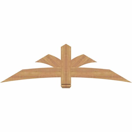Ekena Millwork Davenport Timber Gable Bracket, Western Red Cedar, 72"W x 21"H x 1 1/2"D x 5 1/2"F, 7/12 Pitch GBW072X21X0206DAV00SWR